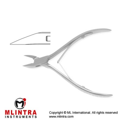 Nail Cutter Straight - Fine Jaw Stainless Steel, 13 cm - 5" Nail Cutter Straight - Fine Jaw Stainless Steel, 13 cm - 5"